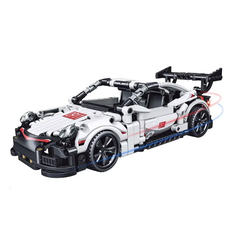 Bricks Box Pro Build Technic-style car with exposed mechanical elements and advanced detailing.